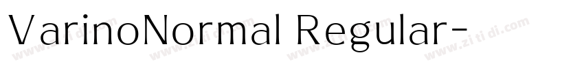 VarinoNormal Regular字体转换